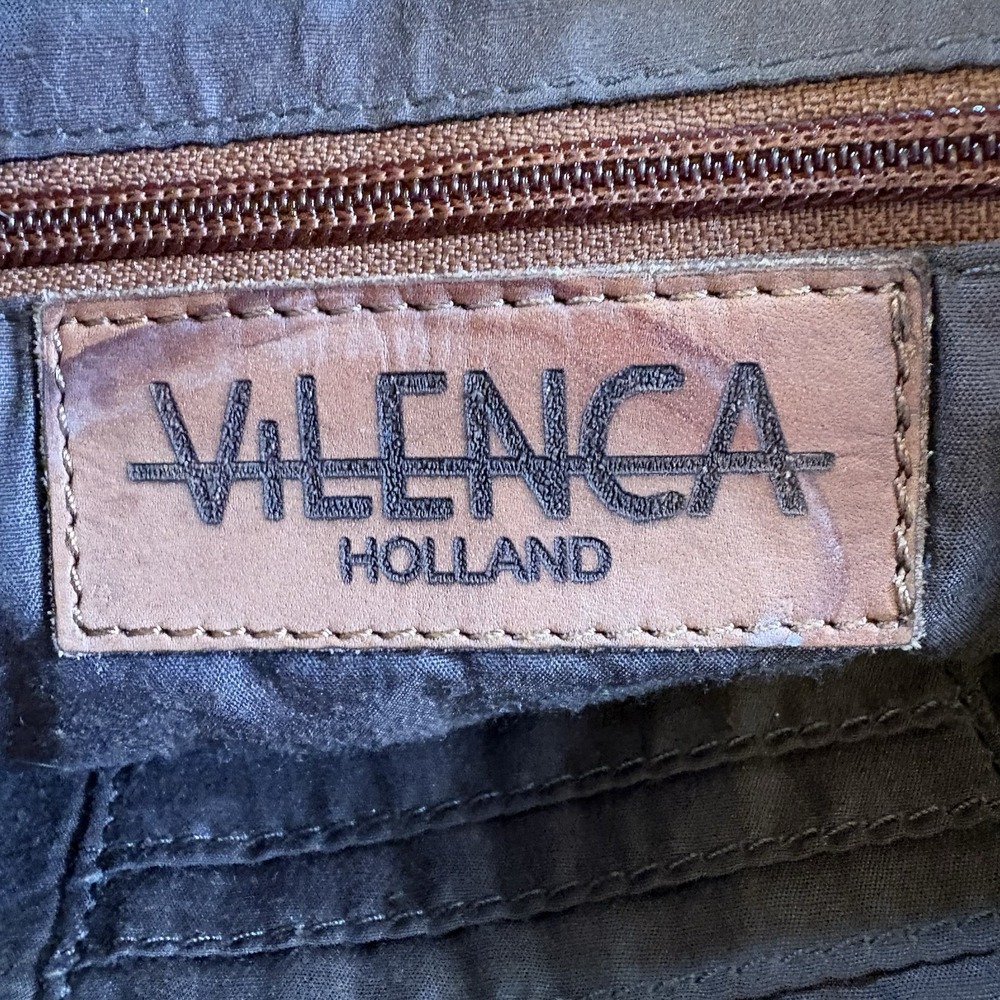 Vilenca Holland Woven Brown Genuine Leather Crossbody Purse Small Bag - Picture 6 of 7